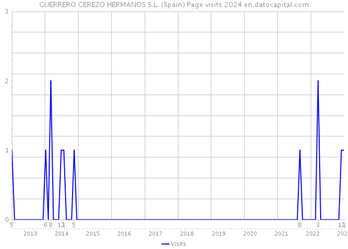 GUERRERO CEREZO HERMANOS S.L. (Spain) Page visits 2024 