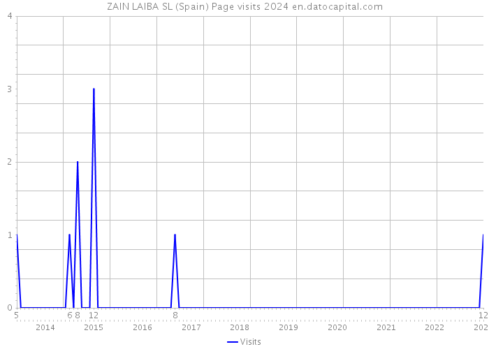 ZAIN LAIBA SL (Spain) Page visits 2024 