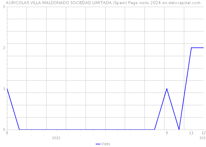 AGRICOLAS VILLA MALDONADO SOCIEDAD LIMITADA (Spain) Page visits 2024 