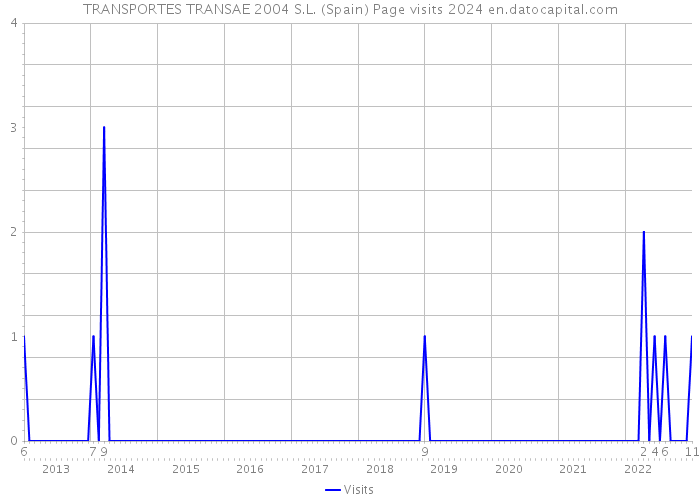TRANSPORTES TRANSAE 2004 S.L. (Spain) Page visits 2024 