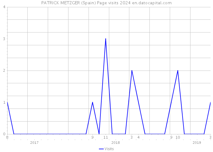 PATRICK METZGER (Spain) Page visits 2024 