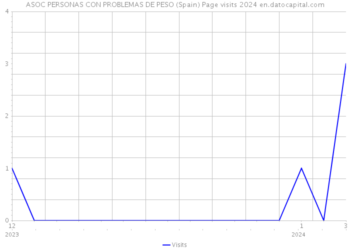 ASOC PERSONAS CON PROBLEMAS DE PESO (Spain) Page visits 2024 