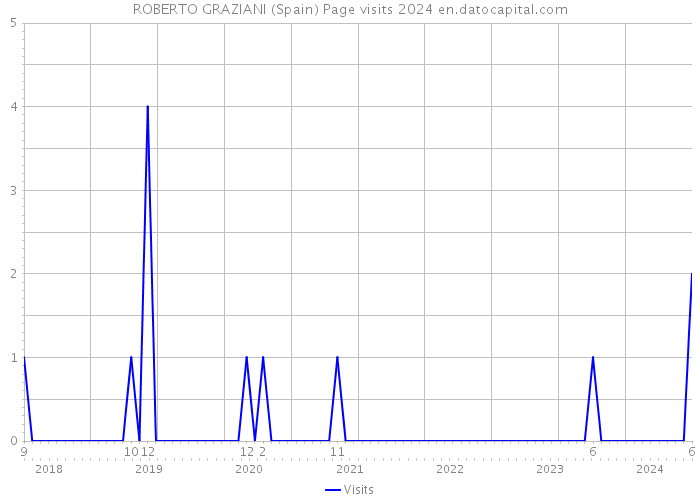 ROBERTO GRAZIANI (Spain) Page visits 2024 