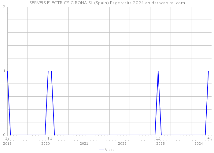SERVEIS ELECTRICS GIRONA SL (Spain) Page visits 2024 