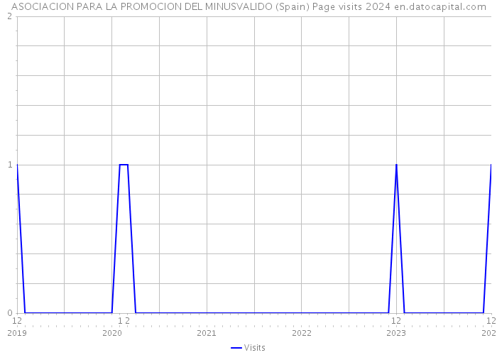 ASOCIACION PARA LA PROMOCION DEL MINUSVALIDO (Spain) Page visits 2024 