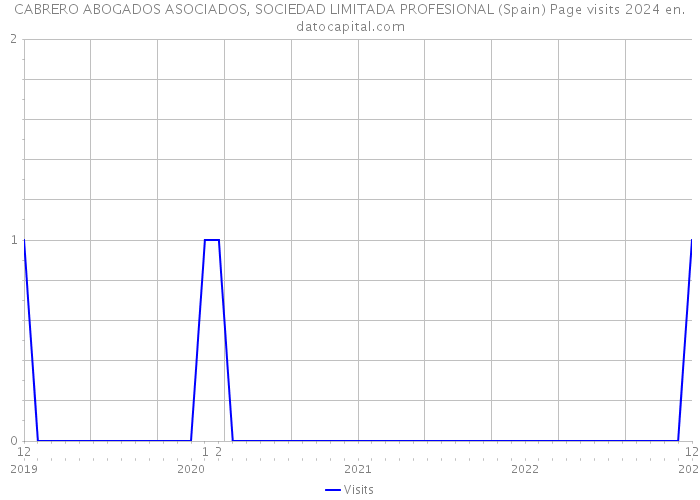 CABRERO ABOGADOS ASOCIADOS, SOCIEDAD LIMITADA PROFESIONAL (Spain) Page visits 2024 