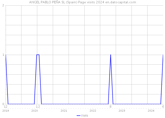 ANGEL PABLO PEÑA SL (Spain) Page visits 2024 