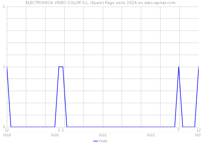 ELECTRONICA VIDEO COLOR S.L. (Spain) Page visits 2024 