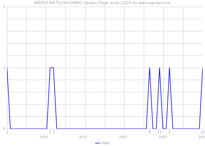 MARIO MATA NAVARRO (Spain) Page visits 2024 
