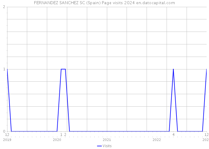 FERNANDEZ SANCHEZ SC (Spain) Page visits 2024 