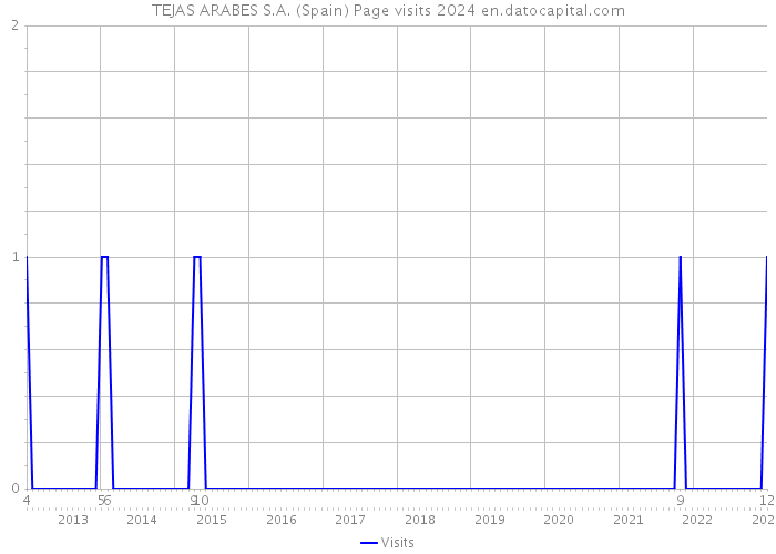 TEJAS ARABES S.A. (Spain) Page visits 2024 