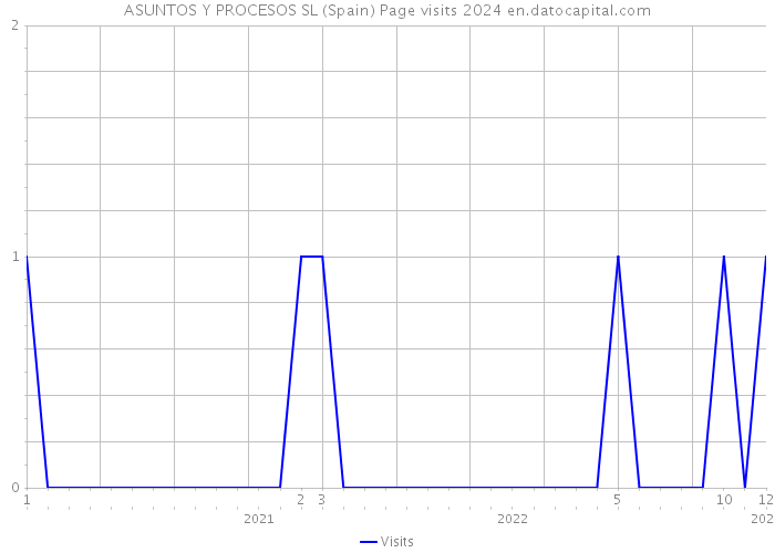 ASUNTOS Y PROCESOS SL (Spain) Page visits 2024 