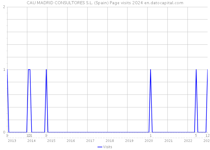 CAU MADRID CONSULTORES S.L. (Spain) Page visits 2024 