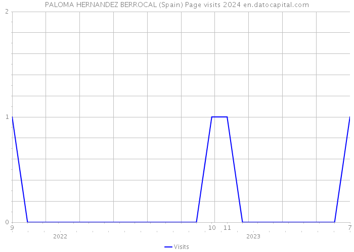 PALOMA HERNANDEZ BERROCAL (Spain) Page visits 2024 