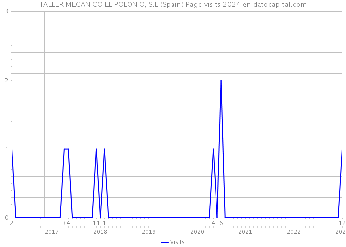 TALLER MECANICO EL POLONIO, S.L (Spain) Page visits 2024 