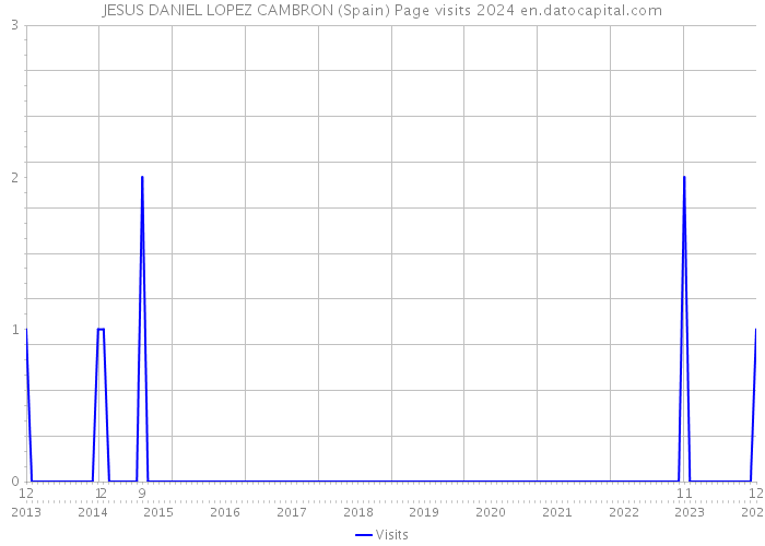 JESUS DANIEL LOPEZ CAMBRON (Spain) Page visits 2024 