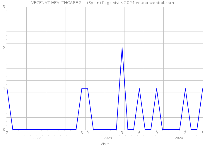 VEGENAT HEALTHCARE S.L. (Spain) Page visits 2024 