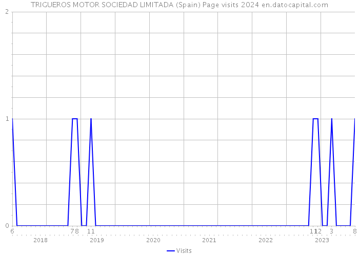 TRIGUEROS MOTOR SOCIEDAD LIMITADA (Spain) Page visits 2024 