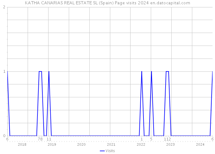 KATHA CANARIAS REAL ESTATE SL (Spain) Page visits 2024 