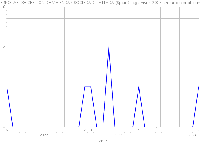 ERROTAETXE GESTION DE VIVIENDAS SOCIEDAD LIMITADA (Spain) Page visits 2024 