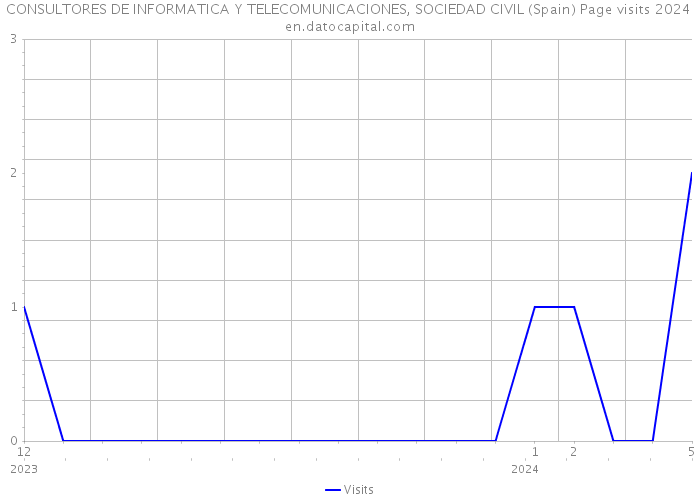 CONSULTORES DE INFORMATICA Y TELECOMUNICACIONES, SOCIEDAD CIVIL (Spain) Page visits 2024 