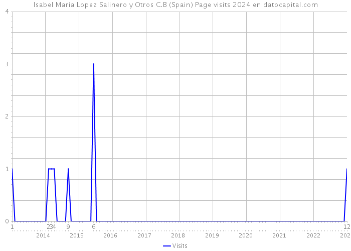 Isabel Maria Lopez Salinero y Otros C.B (Spain) Page visits 2024 