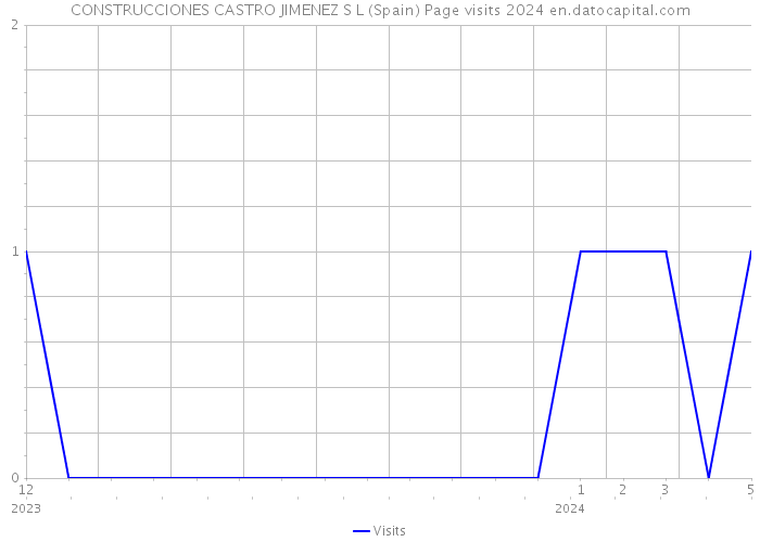 CONSTRUCCIONES CASTRO JIMENEZ S L (Spain) Page visits 2024 