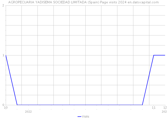 AGROPECUARIA YADISEMA SOCIEDAD LIMITADA (Spain) Page visits 2024 