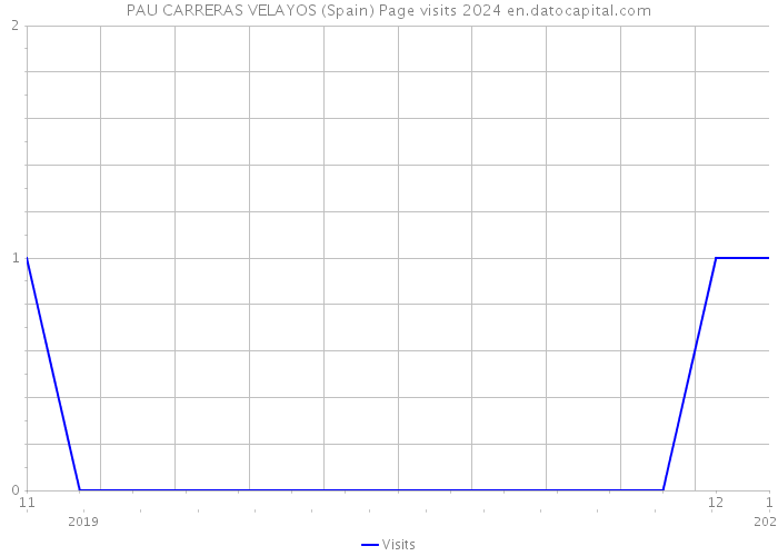 PAU CARRERAS VELAYOS (Spain) Page visits 2024 