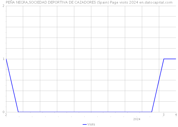 PEÑA NEGRA,SOCIEDAD DEPORTIVA DE CAZADORES (Spain) Page visits 2024 