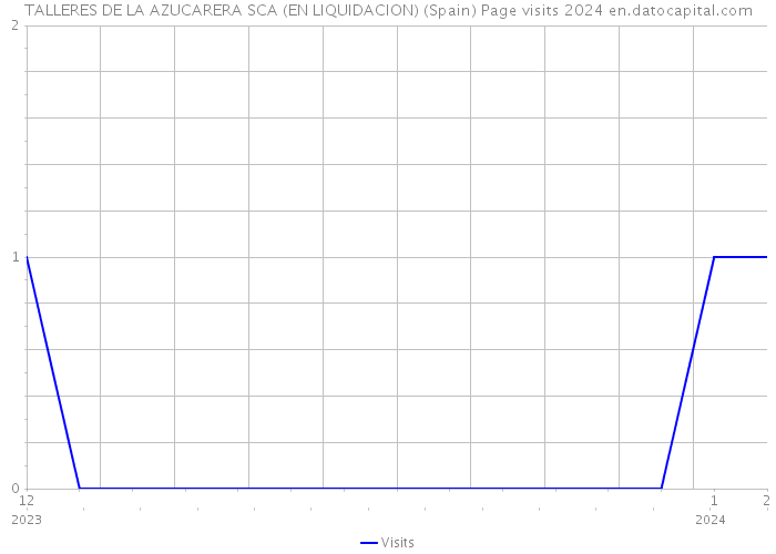 TALLERES DE LA AZUCARERA SCA (EN LIQUIDACION) (Spain) Page visits 2024 