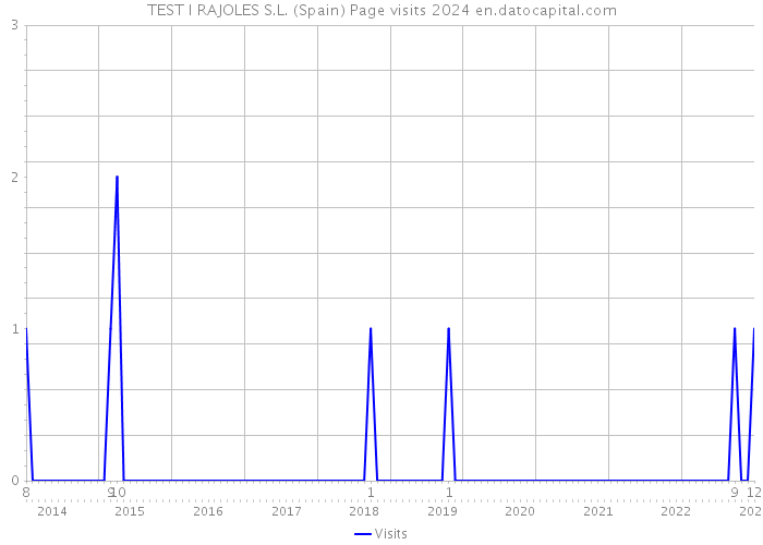 TEST I RAJOLES S.L. (Spain) Page visits 2024 