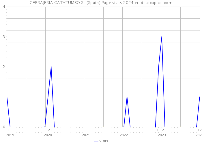 CERRAJERIA CATATUMBO SL (Spain) Page visits 2024 