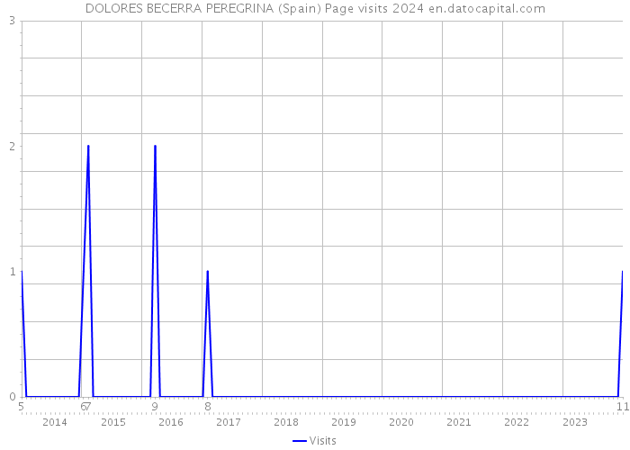 DOLORES BECERRA PEREGRINA (Spain) Page visits 2024 