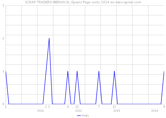 SCRAP TRADERS IBERIAN SL (Spain) Page visits 2024 