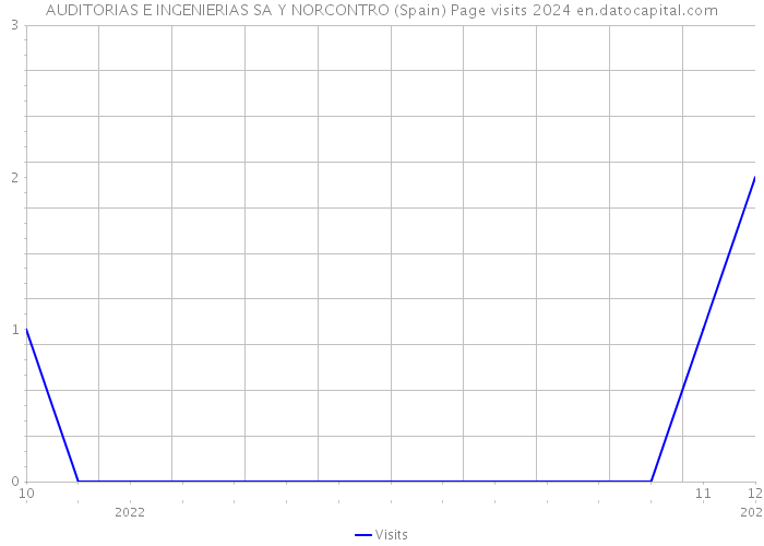 AUDITORIAS E INGENIERIAS SA Y NORCONTRO (Spain) Page visits 2024 