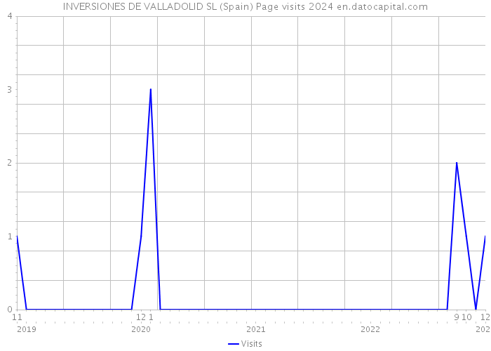 INVERSIONES DE VALLADOLID SL (Spain) Page visits 2024 