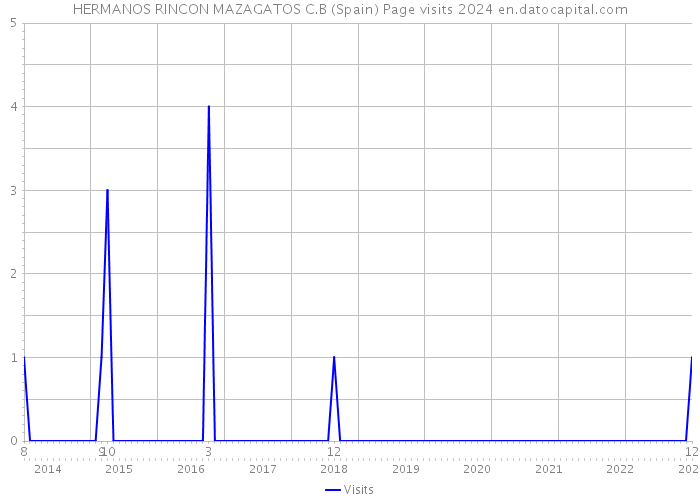 HERMANOS RINCON MAZAGATOS C.B (Spain) Page visits 2024 