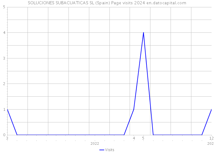 SOLUCIONES SUBACUATICAS SL (Spain) Page visits 2024 