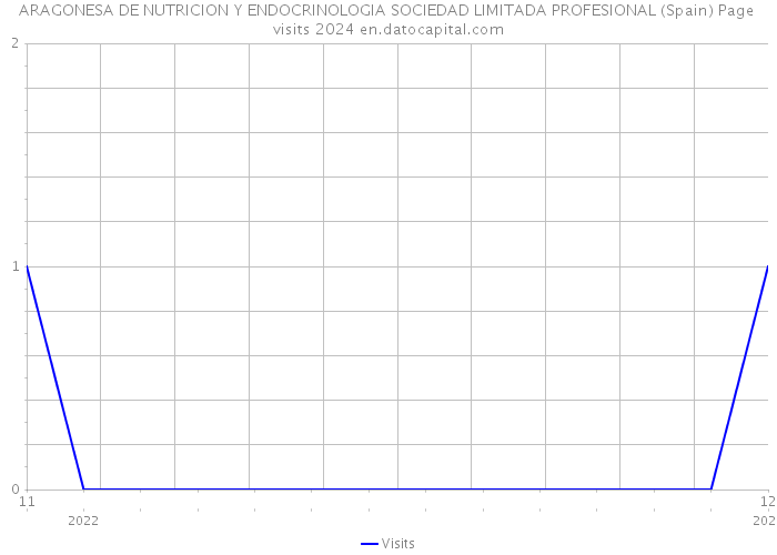 ARAGONESA DE NUTRICION Y ENDOCRINOLOGIA SOCIEDAD LIMITADA PROFESIONAL (Spain) Page visits 2024 