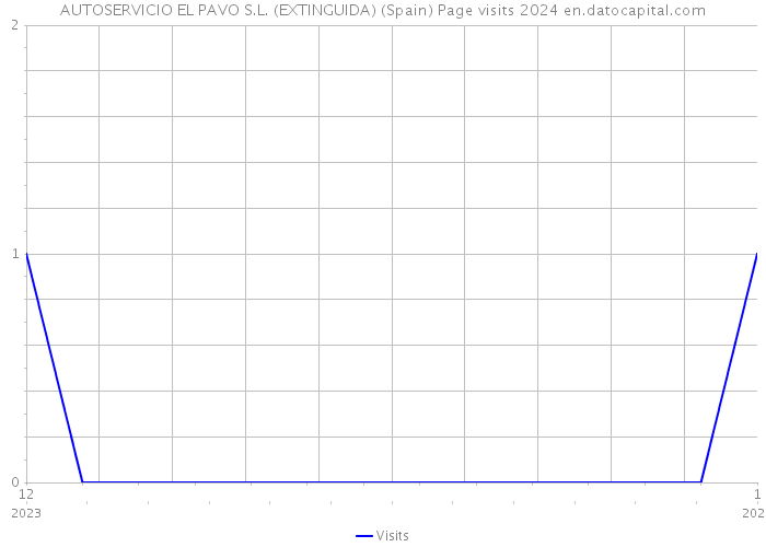 AUTOSERVICIO EL PAVO S.L. (EXTINGUIDA) (Spain) Page visits 2024 