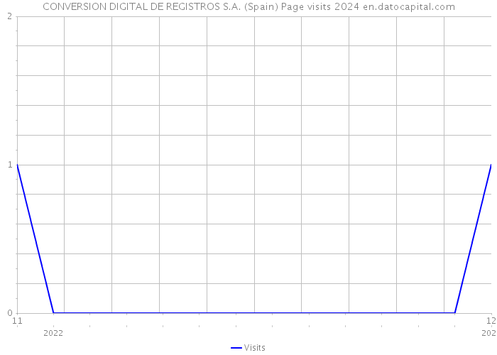 CONVERSION DIGITAL DE REGISTROS S.A. (Spain) Page visits 2024 