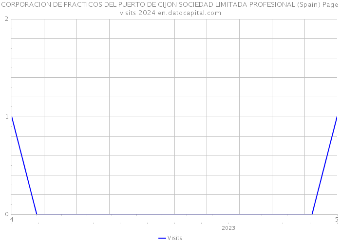 CORPORACION DE PRACTICOS DEL PUERTO DE GIJON SOCIEDAD LIMITADA PROFESIONAL (Spain) Page visits 2024 