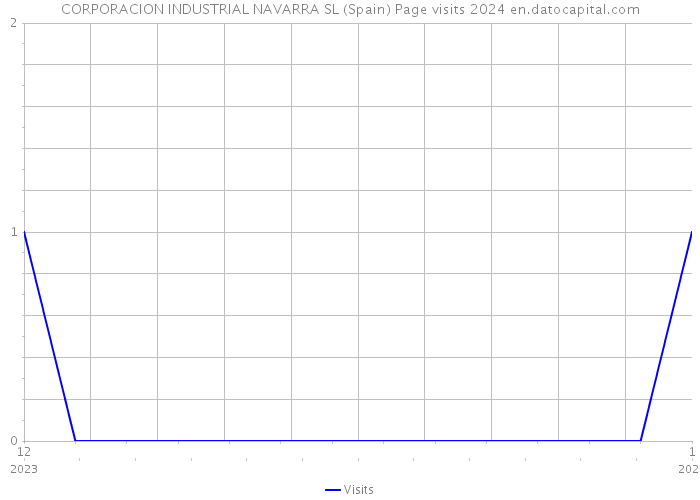 CORPORACION INDUSTRIAL NAVARRA SL (Spain) Page visits 2024 