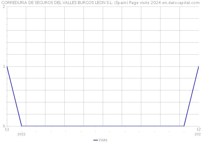 CORREDURIA DE SEGUROS DEL VALLES BURGOS LEON S.L. (Spain) Page visits 2024 