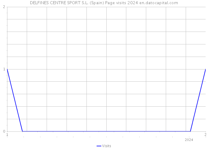 DELFINES CENTRE SPORT S.L. (Spain) Page visits 2024 