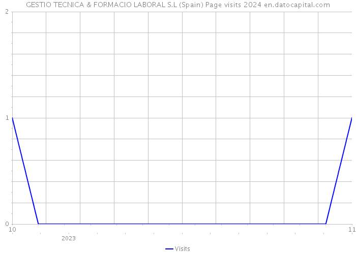 GESTIO TECNICA & FORMACIO LABORAL S.L (Spain) Page visits 2024 