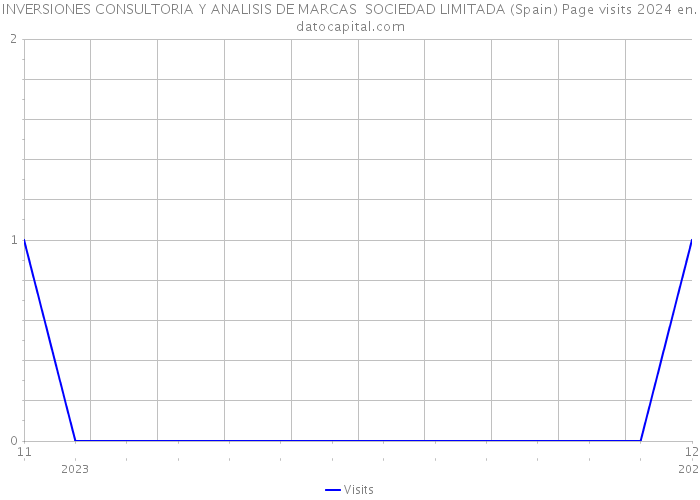 INVERSIONES CONSULTORIA Y ANALISIS DE MARCAS SOCIEDAD LIMITADA (Spain) Page visits 2024 