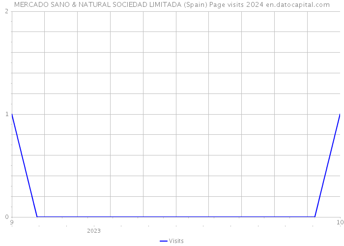 MERCADO SANO & NATURAL SOCIEDAD LIMITADA (Spain) Page visits 2024 