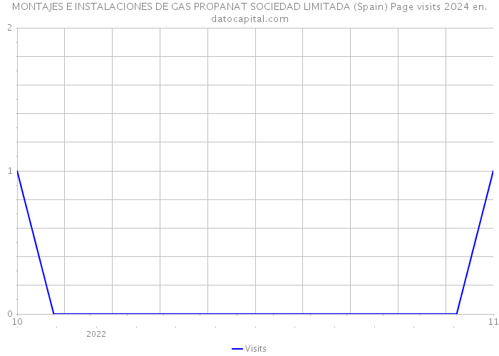 MONTAJES E INSTALACIONES DE GAS PROPANAT SOCIEDAD LIMITADA (Spain) Page visits 2024 